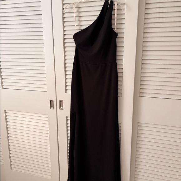David's Bridal Black One-Shoulder Dress - divino.acegroup.co.in